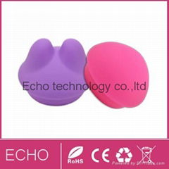 Double silicone clitoris vibrator