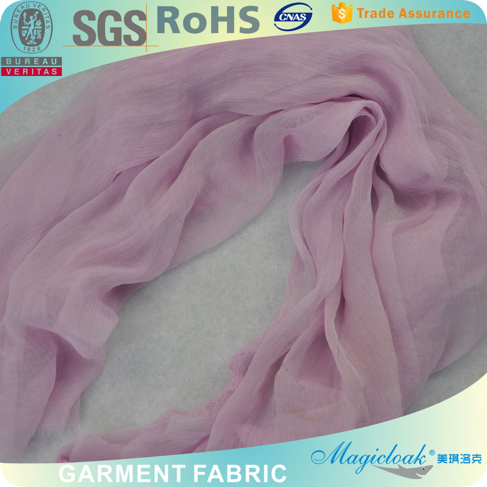 Crepe Silk Chiffon fabric for scarf price per meter 4