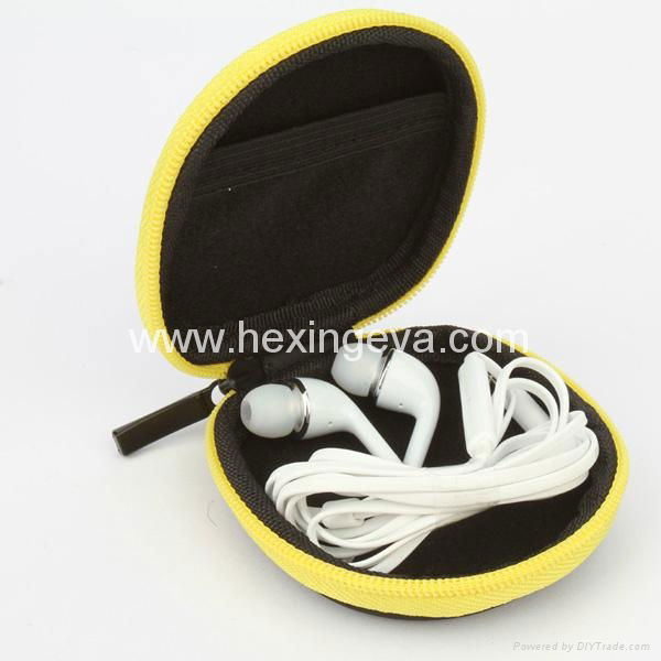 Personalized EVA Leather Earphone Carrying Case