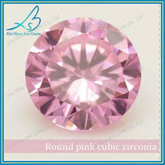 Jewellery making semi precious stone round brilliant cut cubic zirconias