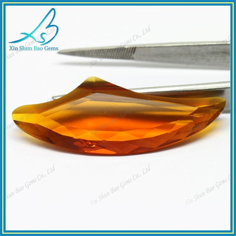 Alibabab wholesale colored glass synthetic gems stones 3