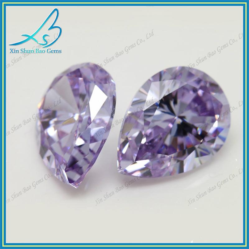 All colored cubic zirconia jewelry gemstone pear brilliant cut loose synthetic s 3