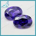 Imitation diamond stone oval brilliant cut dark violet aaa zirconia 4