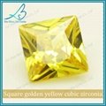 Strong sparkling princess cut diamond cz stones 2