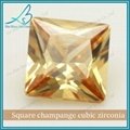 Strong sparkling princess cut diamond cz stones 5