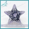 Star shape pink cubic zirconia loose gemstone prices 2
