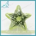 Star shape pink cubic zirconia loose gemstone prices 4
