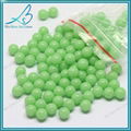 Wholesale glass ball 7mm green glow stone bead