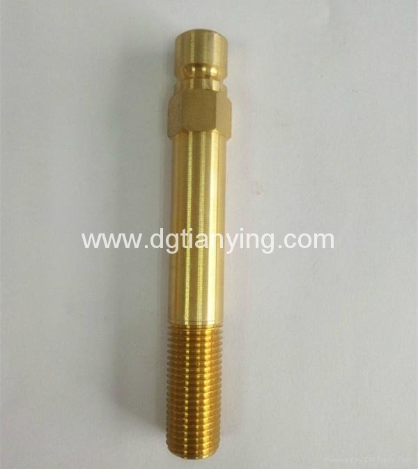 DME mold component brass extension nipple 3