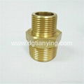 Popular male brass threaded hex nipple reducer 1