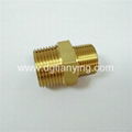 Popular male brass threaded hex nipple reducer 2