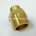 Popular male brass threaded hex nipple reducer 3