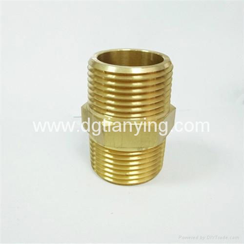 Popular male brass threaded hex nipple reducer 4