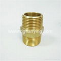 Popular male brass threaded hex nipple reducer 4