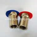 Brass Straight Threaded Coupling for French Mold Cooling 1