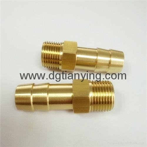 Traditional brass hose barb fitting 2
