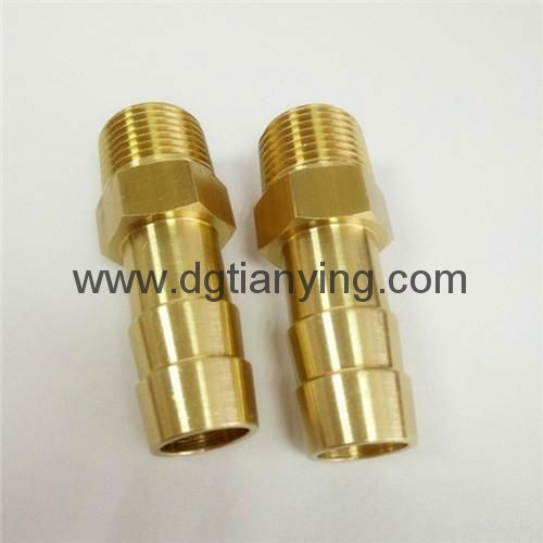 Traditional brass hose barb fitting