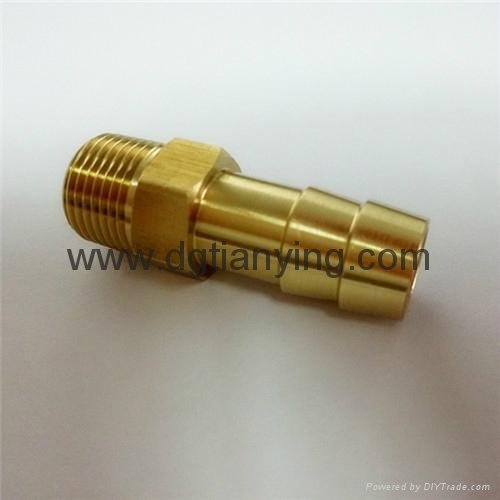 Traditional brass hose barb fitting 3