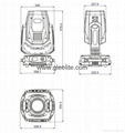 350W 17r Beam Spot Wash Frost Beam Light Moving Head 5