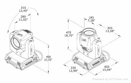 5R Sharpy 200W Moving head lighting 5