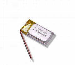 rechargeable lithium ion polymer battery for wearables