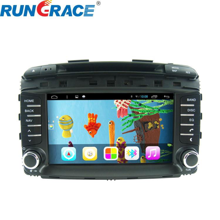 2 din 8 inch WIFI android car radio with dvd gps for kia sorento