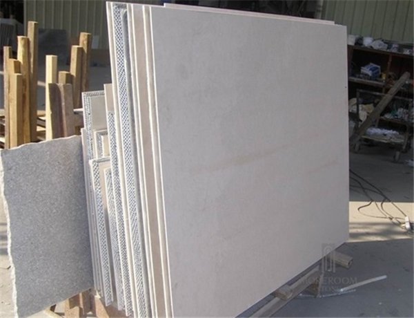 Carrara white marble composite with honeycomb engineered stone Aluminium honeyco 3