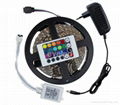 3528 60Leds/M 5M LED Strip Light Kit Non-Waterproof RGB/Single Color+IR Remote C 1