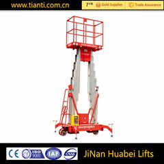 Aluminum portable vertical platform passenger lift conveyor mechanism