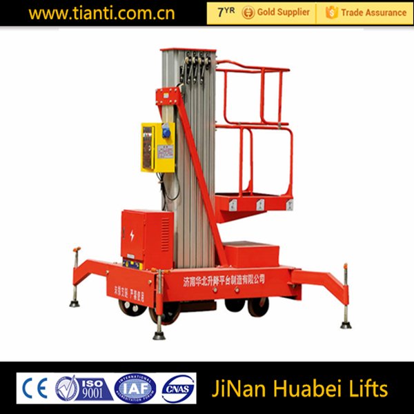 Aluminum portable vertical platform passenger lift conveyor mechanism 2