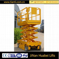 Small automatic articulating manlift aerial lift bucket