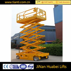 8m portable automotive rough terrain scissor man lift