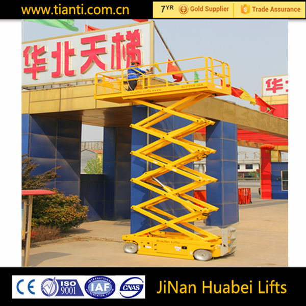 8m portable automotive rough terrain scissor man lift 3