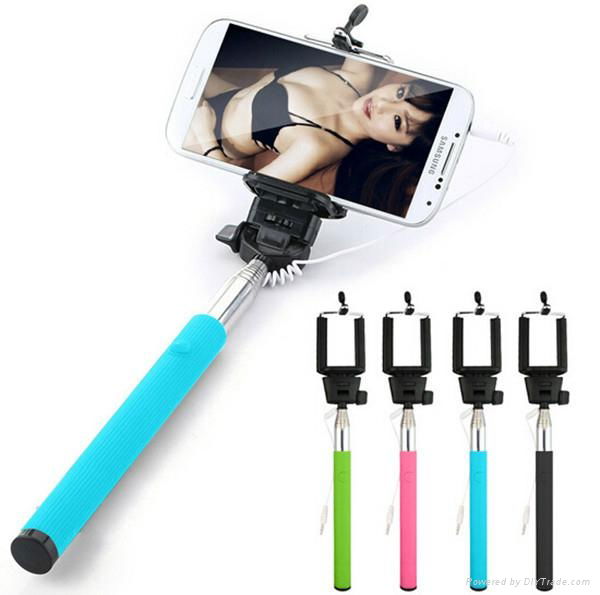 Z07-5s 3.5mm Audio Wired Handheld Foldable Selfie Stick (IST-SF02) 3