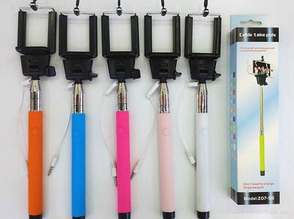 Z07-5s 3.5mm Audio Wired Handheld Foldable Selfie Stick (IST-SF02) 5