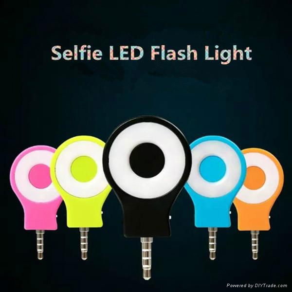 3.5mm 8 LED Lamp External Selfie Flash Light for Cellphone(IST-LED02)