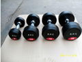 round rubber dumbbell 4