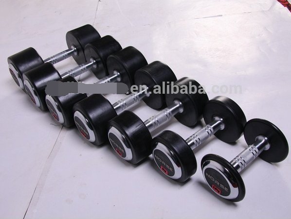 Rubber dumbbell (with cover plate)with high quality 3
