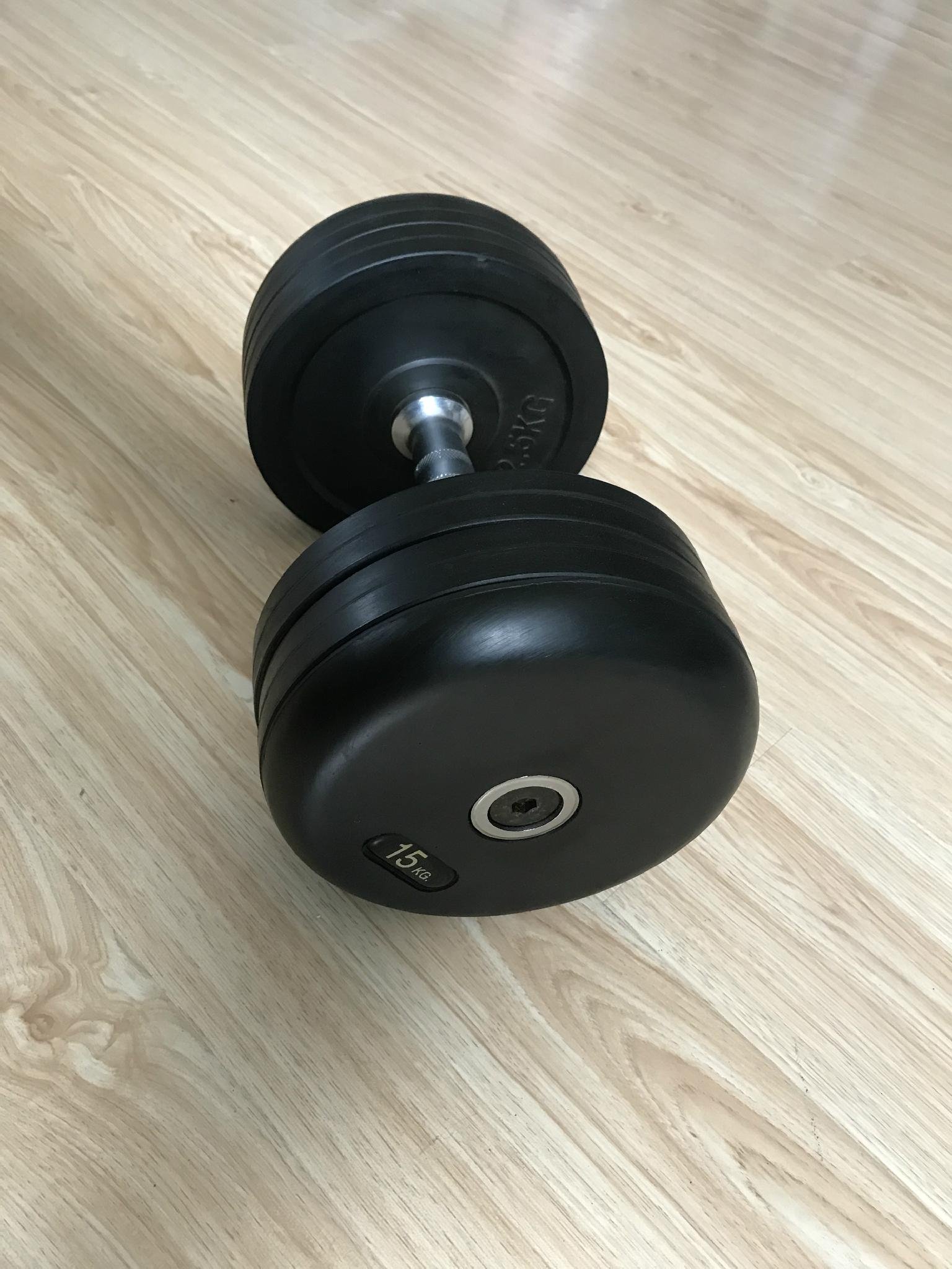 SDH Square Rubber plate dumbbell with high quality 2
