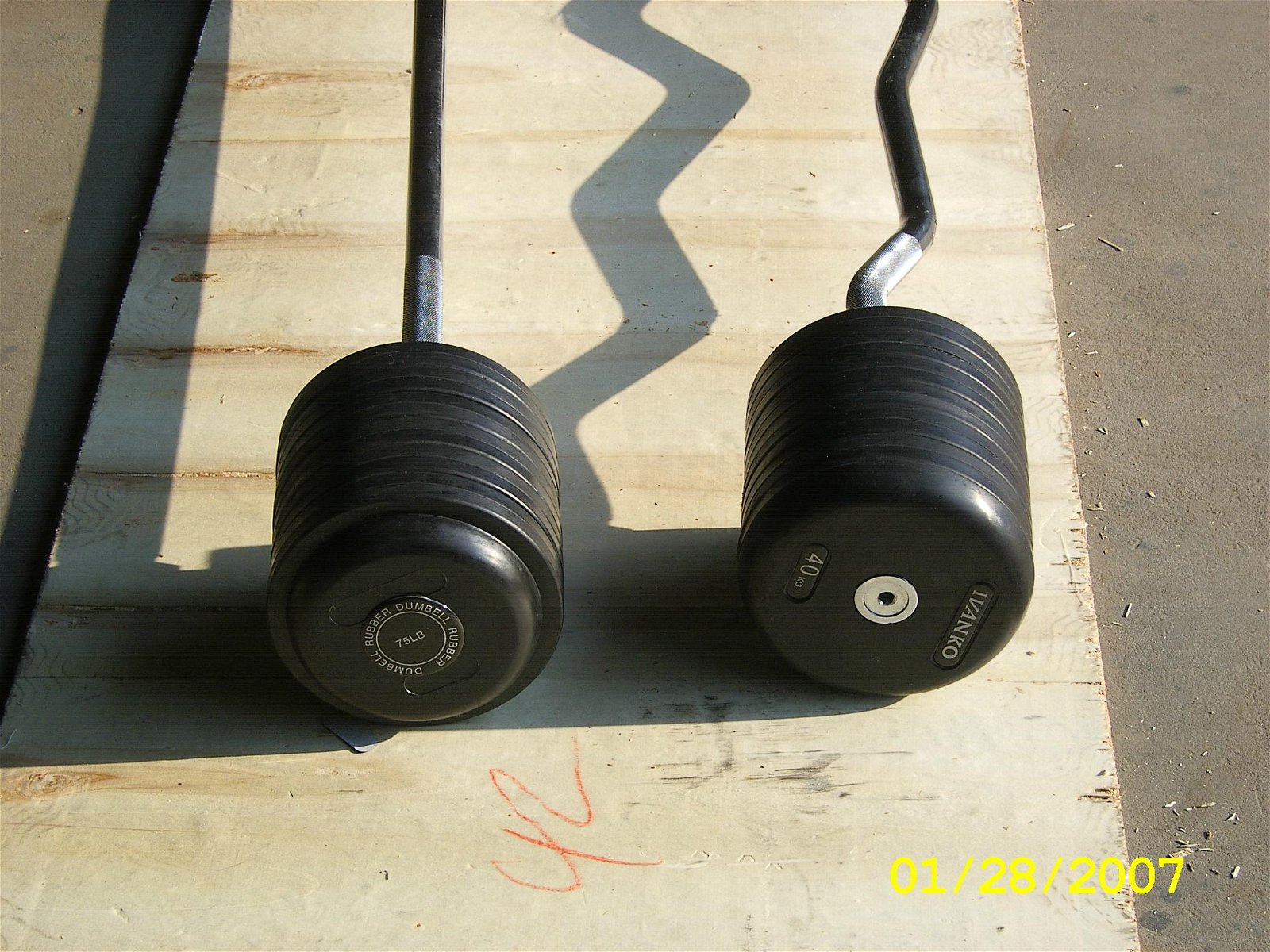 SDH Square Rubber plate dumbbell with high quality 3