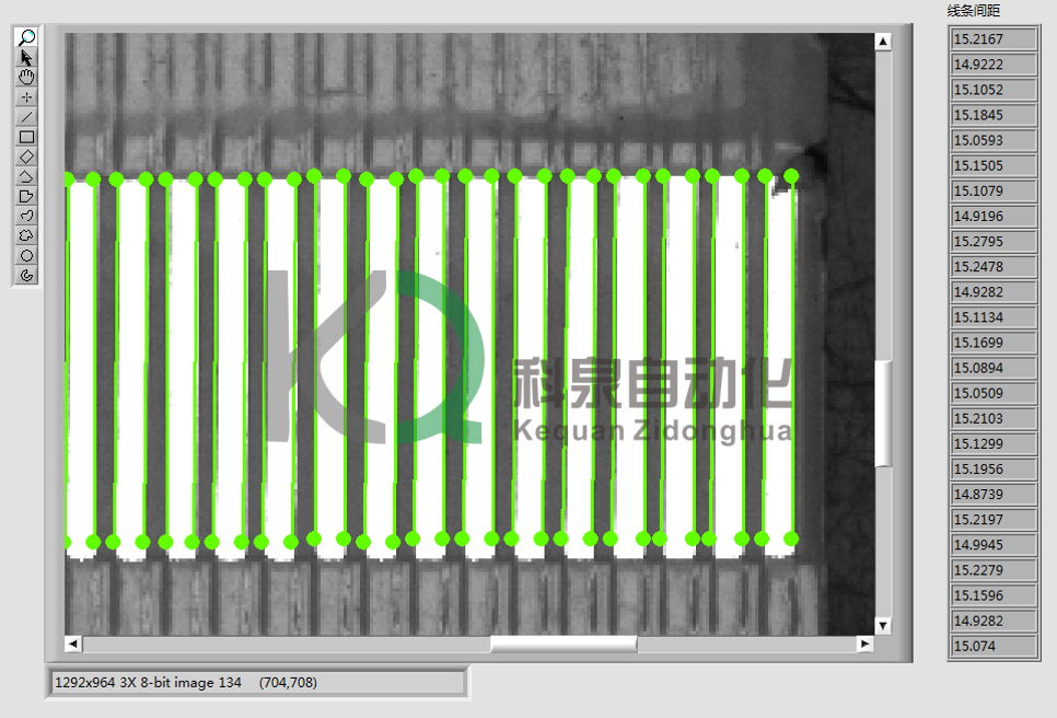 CCD尺寸测量视觉系统 3