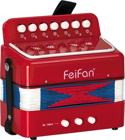 Children classic and popular 7 key 2 bass button toy accordion for sale  4