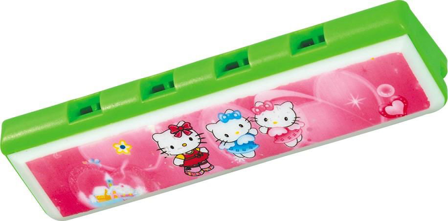 kids 4 holes 8 notes plastic catoon harmonica for sale 