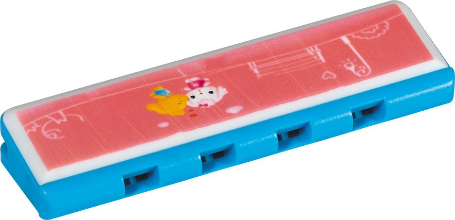 kids 4 holes 8 notes plastic catoon harmonica for sale  2