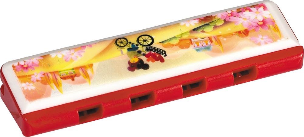 kids 4 holes 8 notes plastic catoon harmonica for sale  4