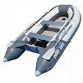 3.0M Inflatable Boat Inflatable Pontoon Dinghy Raft Boat With Air-deck Floor  1