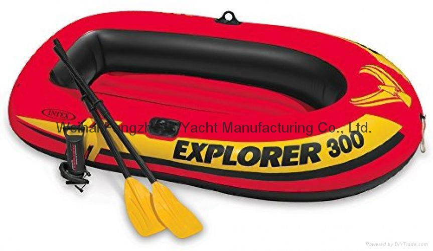 3-Person Inflatable Boat Set With French Oars And High Air 