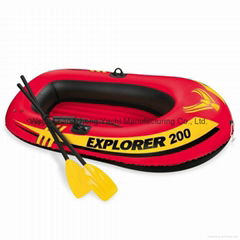 Inflatable Boat Beach Lake Pool Air pump Oars 