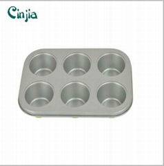 Kitchenware Carbon Steel Non-stick Baking Pan,6 Cup Muffin Pan Material	 Ca