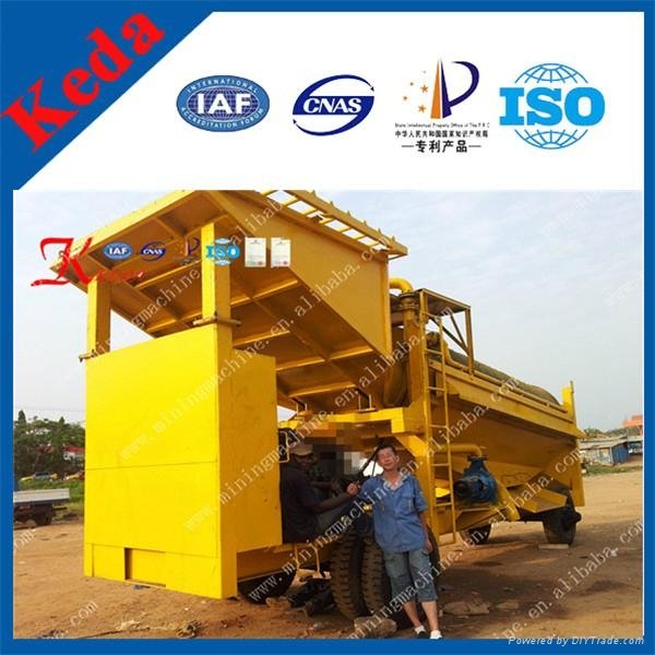 South African Gold Equipments for Washing with Mobile Large Gold Trommel 2